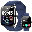 Smart Watch, Smartwatches for Men Women, 1.85" HD Fitness Tracker (Answer/Make Calls), 120+ Sport Modes, Heart Rate/Sleep Monitor, IP68 Waterproof Fitness Watch, Smartwatch for Android iOS (Blue)
