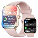 Smart Watches for Women,1.85" HD Display Compatible iPhone/Android (Answer/Make Calls),110+ Sport Modes Fitness Tracker with Heart Rate/Sleep/Sp02 Monitor,200+watch Face IP68 Waterproof (Pink, 1.85)