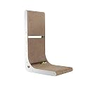 SMARTBEAN Cardboard Cat Scratcher, Vertical Cat Scratching Board, 23.6 Inch L-Shape Cat Scratch Pads with Built-in Catnip Toy Balls, Wall-Mount Cat Scratchers for Indoor Cats