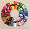 Smartbuy Cotton Embroidery Thread Set Multicolor Pack Of 50, 120 Gram