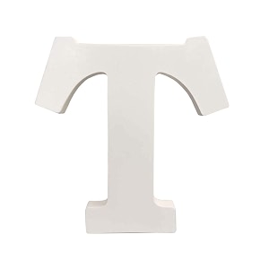 6 inchwhite wooden t letter- english upper case alphabets cutouts for art and craft work t_white_6 in x 25mm