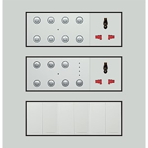 smarteefi 13 port customizable wifi smart switch board  guaranteed schedules  10 smart switch 1 smart fan 2 smart plug  compatible with alexa amp google home size 18m 220mmx226mmx40mm