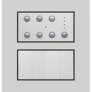 smarteefi customizable wifi smart switch board guaranteed schedules 5 port4 switch1 fan control customize with add-on modules compatible with alexa amp ghome size 8m-square 154mmx160mmx40mm