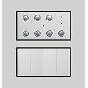 Smarteefi customizable WiFi Smart Switch Board| Guaranteed schedules| 5 Port(4 Switch+1 Fan Control)| Customize with add-on modules| Compatible with Alexa &amp; GHome (Size: 8M-Square (154mmx160mmx40mm))