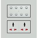Smarteefi 8 Port Modular WiFi Smart Switch Board, 6 Smart Switch, 2 Smart Plug, Guaranteed Schedules, Compatible with Alexa &amp; Google Home, White (Size: 8M-Square (154mmx160mmx40mm))
