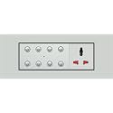 Smarteefi 8 Port Modular WiFi Smart Switch Board, 7 Smart Switch, 1 Smart Plug, Guaranteed Schedules, Compatible with Alexa &amp; Google Home, White (Size: 6M (220mmx90mmx40mm))