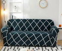 SmartFab Polyester 3 Seater Sofa Geometric Cover