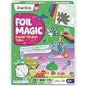 Smartivity Art &amp; Craft Activity Kit- Foil Magic Animals Theme Craft Kit for Kids Age 4-10 Years, 100+ Foil Sheet, 10 Canvases, 170+ Stickers, Birthday Gift for Boys &amp; Girls Ages 4,5,6,7,8,9,10
