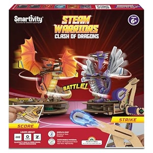 smartivity diy robotic dragons stem fun fightingbattle game multiplayer toy for boys amp girls age 6 to 14 years old perfect birthdayrakhi gift toy for kids 6-8-10-12 science project for kids