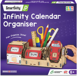smartivity infinity calendar  deskstationary organizer for kids age 8-14 years brown