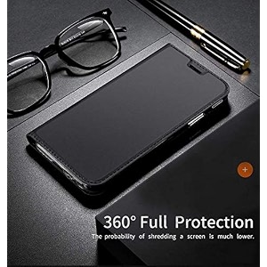 infinity case cover magnetic flip cover for samsung galaxy j6 2018 - black