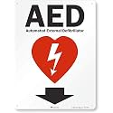 SmartSign 'AED - Automated External Defibrillator'' Sign | 18'' x 24'' 3M Engineer Grade Reflective Aluminum