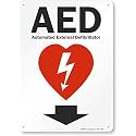 SmartSign AED - Automated External Defibrillator Sign | 10" x 14" Plastic