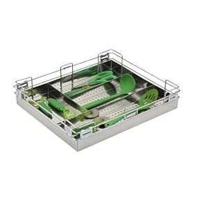 smartslide cutlery tray basket cutlery tray for kitchen drawer modular kitchen basket silverware organizer for kitchen 16x20x4
