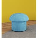 Smartsters Engineered Wood Sitting Stool with Storage Box | Cushioned Seating | Soft Edges | Textured Finish| Mushroom | Galaxy Blue Colour| 16 x 17 x 17 inches