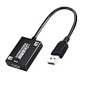 USB C HDMI Video Capture Card, 4K 30Hz HDMI to USB 3.0 Capture Adapter, 1080P 60FPS Video Capture Device for Laptop PC, Streaming, Gaming, Recording, Live Video