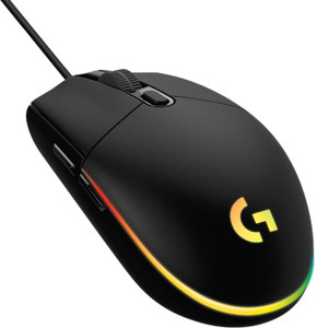 smarttek g102 usb light sync mouse with customizable rgb lighting wired ambidextrous hybrid  gaming mouse usb 30 black