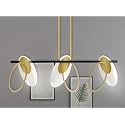Smartway® 92 Watt Theresa Smart Linear LED Chandelier for Living Room, Dining Room, Bedroom | Smart Voice Assist App Control and 3 Color Mode (Warm, Cold &amp; Natural White)