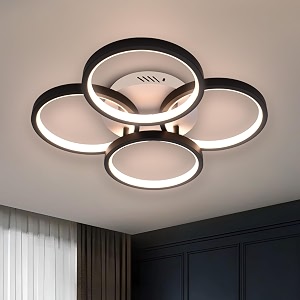 smartway 32w alwin led ceiling light  modern decorative  3 color modes warm cold amp natural white  hallway bedroom kitchen living room office  1 year warranty