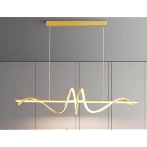 smartway 44 watt panache smart linear led chandelier for living room dining room bedroom  smart voice assist app control and 3 color mode warm cold amp natural white