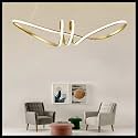 Smartway® – Twing 92W | 62 Cm | Height Adjustable | 3 Light Mode | Modern LED Ceiling Chandelier for Living Room, Dining, Bedroom, Hall, Kitchen, Office,Luxury Decorative Lighting