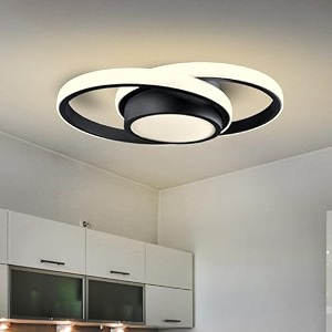 smartway upbeat 32w led ceiling light  modern decorative lamp for office living room bedroom dining amp home  3 color mode warm cold amp natural white  metal body  1-year warranty