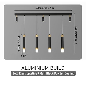 smartway smart linear led chandelier for living room dining room bedroom  smart voice assist app control and 3 color mode warm cold amp natural white mountbatten