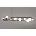 Smartway® Smart Linear LED Chandelier for Living Room, Dining Room, Bedroom | Smart Voice Assist App Control and 3 Color Mode (Warm, Cold &amp; Natural White) (Janus)