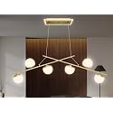 Smartway® – Smart Nora| 120 Cm | Google &amp; Alexa | Height Adjustable | 3 Light Mode | Modern LED Ceiling Chandelier for Living Room, Dining, Bedroom, Hall, Kitchen, Office,Luxury Decorative Lighting