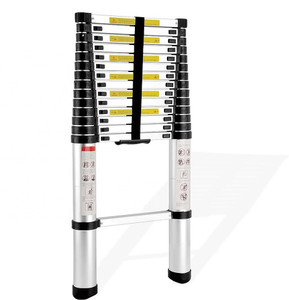 smarty 105 feet portable lightweight compact ultra stable telescopic aluminium ladder