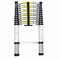 Smarty 13 Feet Portable Lightweight Compact Ultra Stable Locking Mechanism 3.8 Meter Telescopic Aluminium Ladder for Home and Outdoor