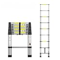 Smarty 11 Feet Portable Lightweight Adjustable Compact Stable 3.2 Meter Telescopic Aluminium Ladder for Home and Outdoor