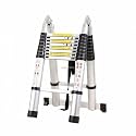 Smarty 11 Feet Portable Lightweight Adjustable Compact Stable 3.2 Meter Telescopic Aluminium Ladder for Home and Outdoor