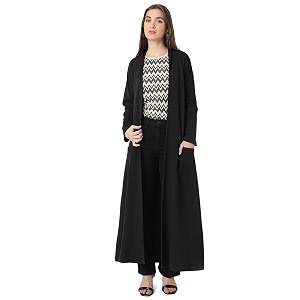Smarty Pants womens cotton open front trench