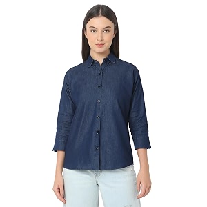 Smarty Pants Womens Denim Formal Shirt.
