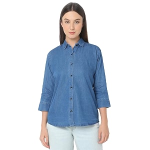 Smarty Pants Womens Denim Formal Shirt.