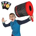 Smash Blast Pro Air Cannon Toy, Shoots Air Vortex 20+ Feet, Rapid-Fire, No Batteries or Assembly, 15 Stackable Targets, Collapsible for Easy Storage, Safe Indoor & Outdoor Play for Kids Ages 8+, Red
