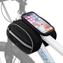 Smasrob Bike Frame Bag, Bicycle Handlebar Bag, Bike Phone Bag, Black