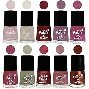 nail paint  glossy amp shine nail polish combo 6 ml each - set of 10 multicolor05732