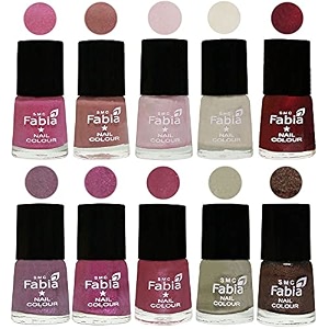 nail paint  glossy amp shine nail polish combo 6 ml each - set of 10 multicolor05672