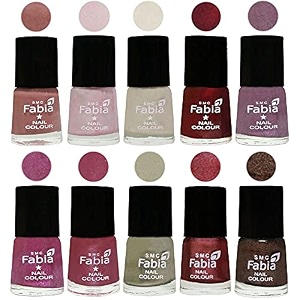 nail paint  glossy amp shine nail polish combo 6 ml each - set of 10 multicolor05695