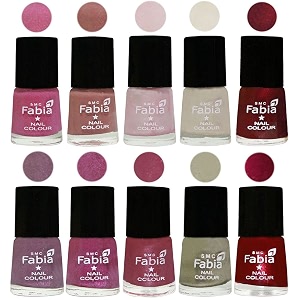 nail paint  glossy amp shine nail polish combo 6 ml each - set of 10 multicolor05675
