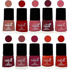 nail paint  glossy amp shine nail polish combo 6 ml each - set of 10 multicolor05508