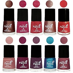 nail paint  glossy amp shine nail polish combo 6 ml each - set of 10 multicolor05112
