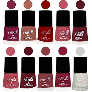nail paint  glossy amp shine nail polish combo 6 ml each - set of 10 multicolor05506