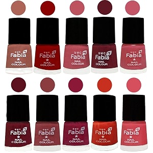 nail paint  glossy amp shine nail polish combo 6 ml each - set of 10 multicolor05511