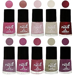 nail paint  glossy amp shine nail polish combo 6 ml each - set of 10 multicolor05679
