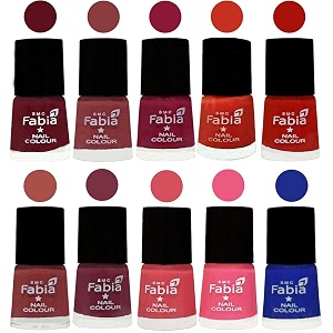 nail paint  glossy amp shine nail polish combo 6 ml each - set of 10 multicolor05555
