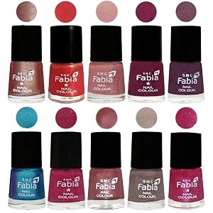nail paint  glossy amp shine nail polish combo 6 ml each - set of 10 multicolor05232