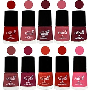 nail paint  glossy amp shine nail polish combo 6 ml each - set of 10 multicolor05522